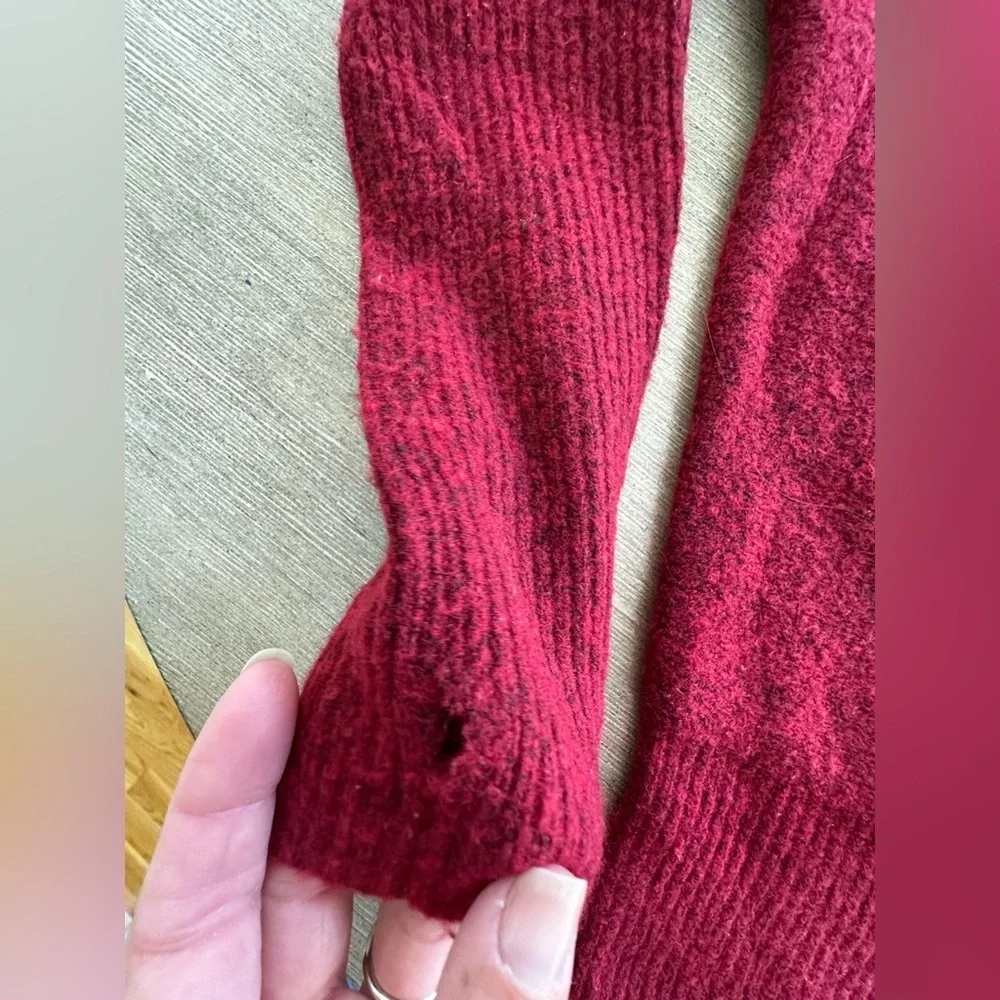 White House Black Market Off-the-Shoulder Red Sweater